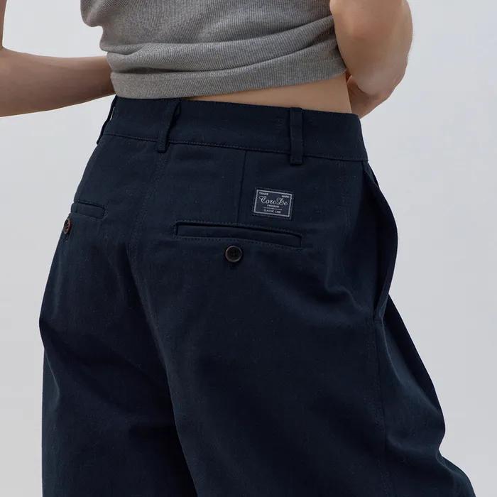 [29CM 단독][32차/예약배송][[기장선택] Classic cotton slacks (navy)