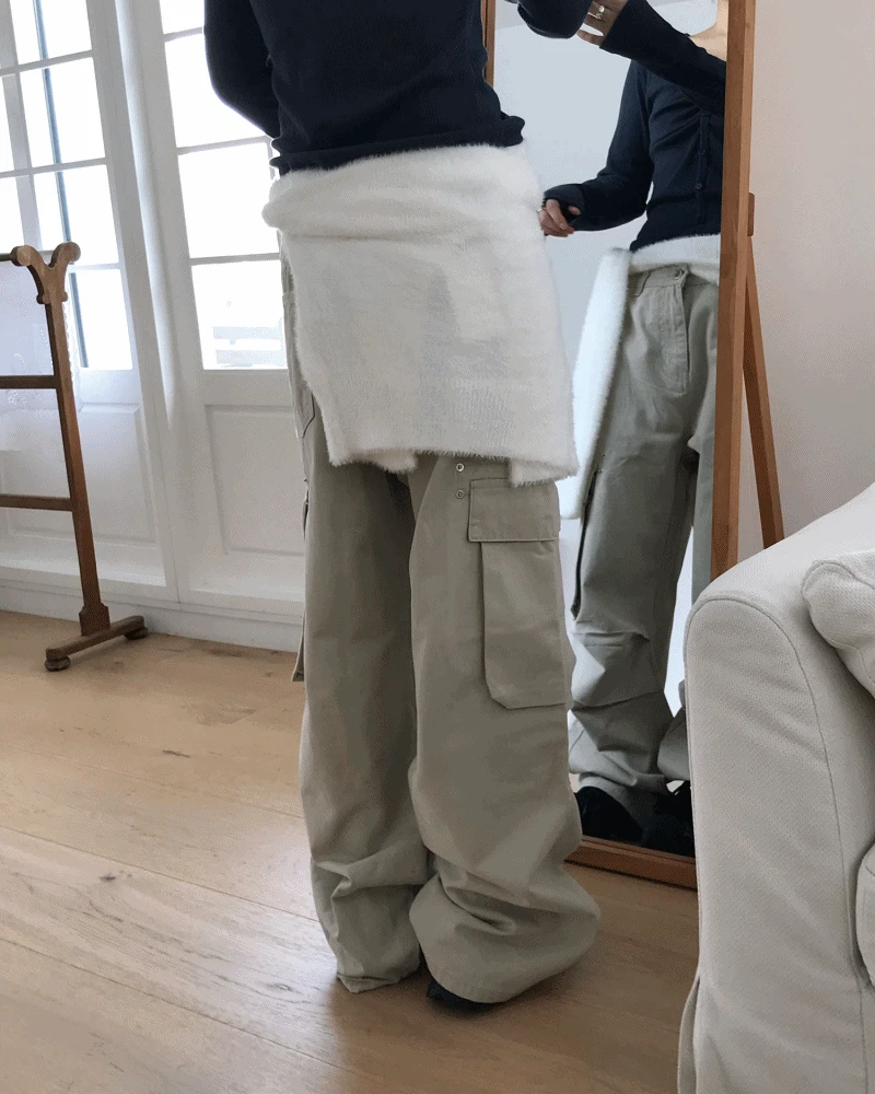 [MD PICK!] RIVET PARACHUTE WIDE CARGO PT (UNISEX)