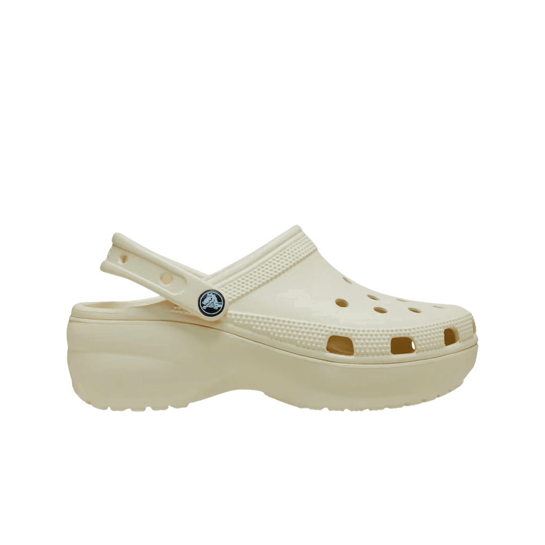 (W) Crocs Classic Platform Clog Bone