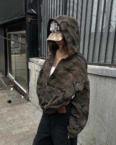[0122stepll] Street military hoodie