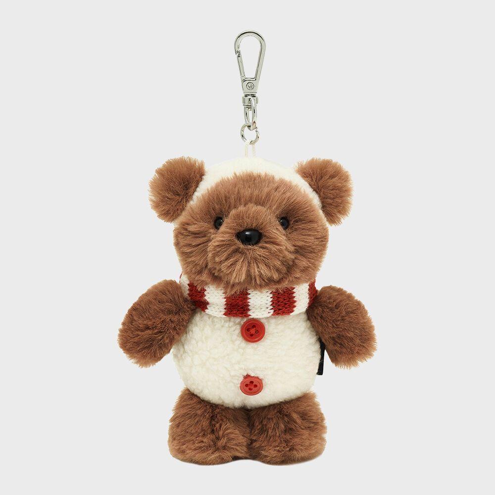 SNOW FRANG KEYRING white