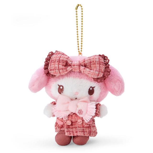 산리오 SANRIO 겨울 멋쟁이 오메카시 트위드 마이멜로디 마스코트 키홀더 인형