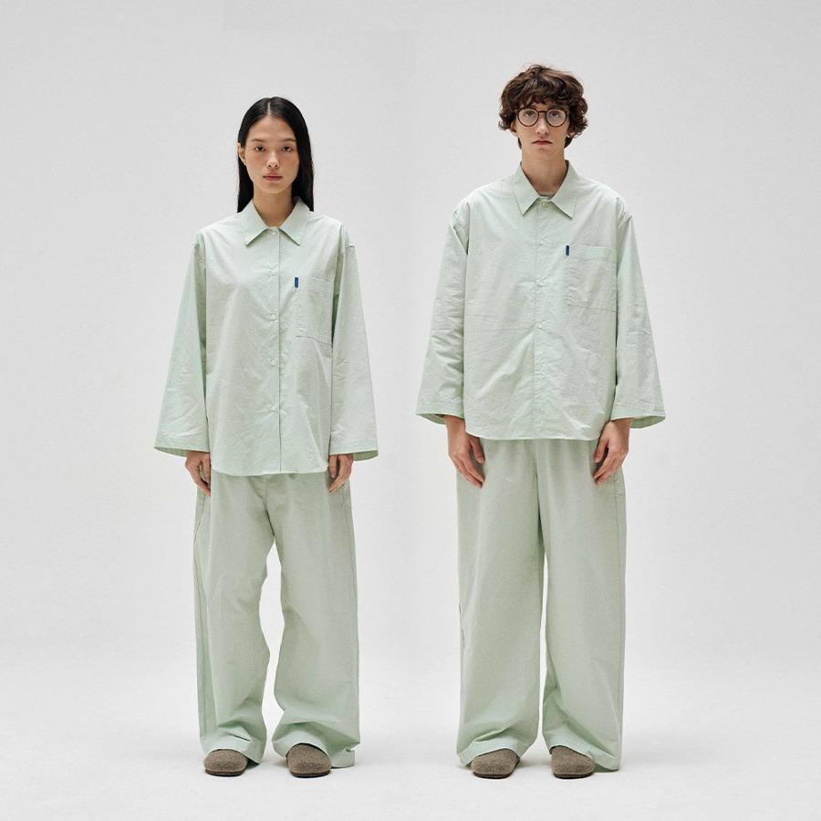 클래식 홈웨어 파자마 셋업_민트크림 2SIZES (선물패키지포함)