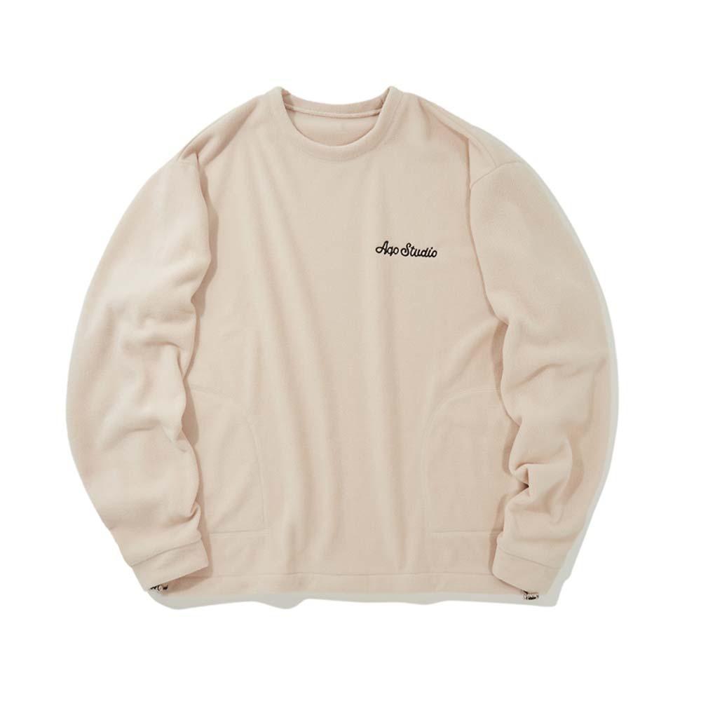 아코 플리스 스웨트셔츠 아이보리