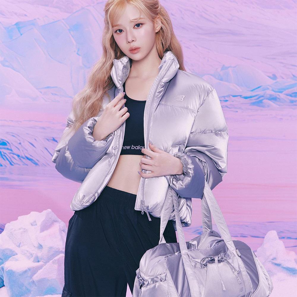 NBGCEFW701 / 글로시 리본 더플백 (SILVER)
