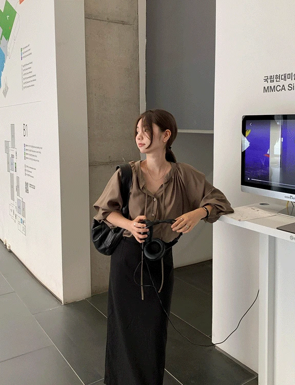 [하객룩] 로프트 셔링 블라우스[🚚오늘출고]