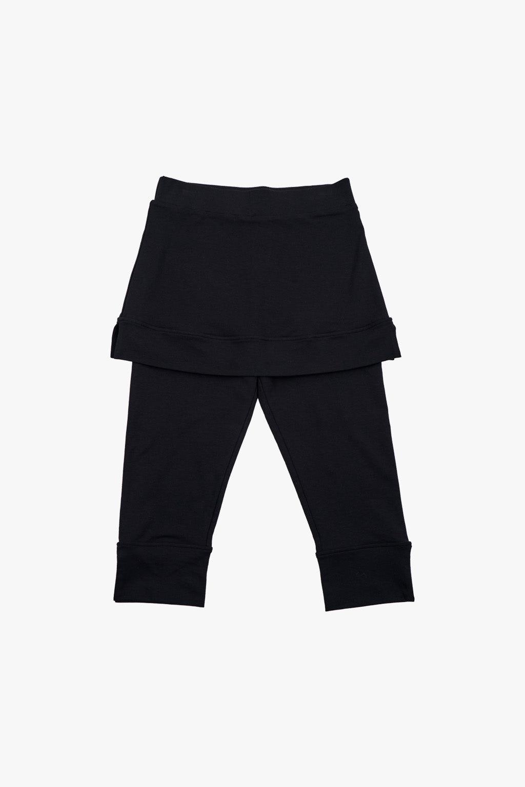SWEAT SKIRT PANTS / BLACK