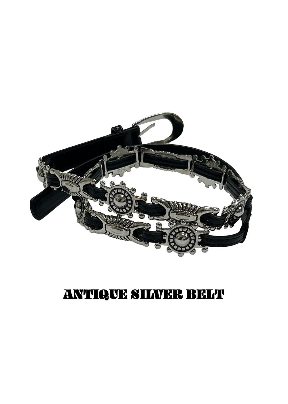 [🔥주문폭주🔥/🚀 당일배송가능] 블로 엔틱 버클 스터드 장식 벨트