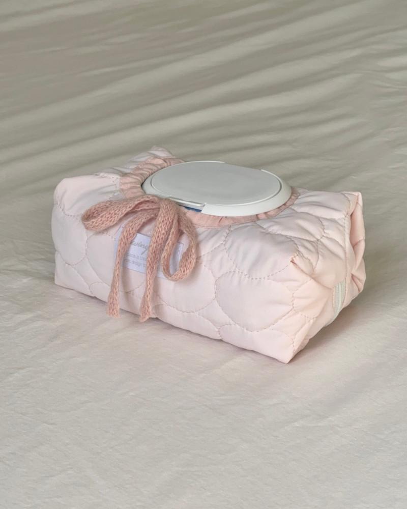 하트 리본 물티슈 파우치