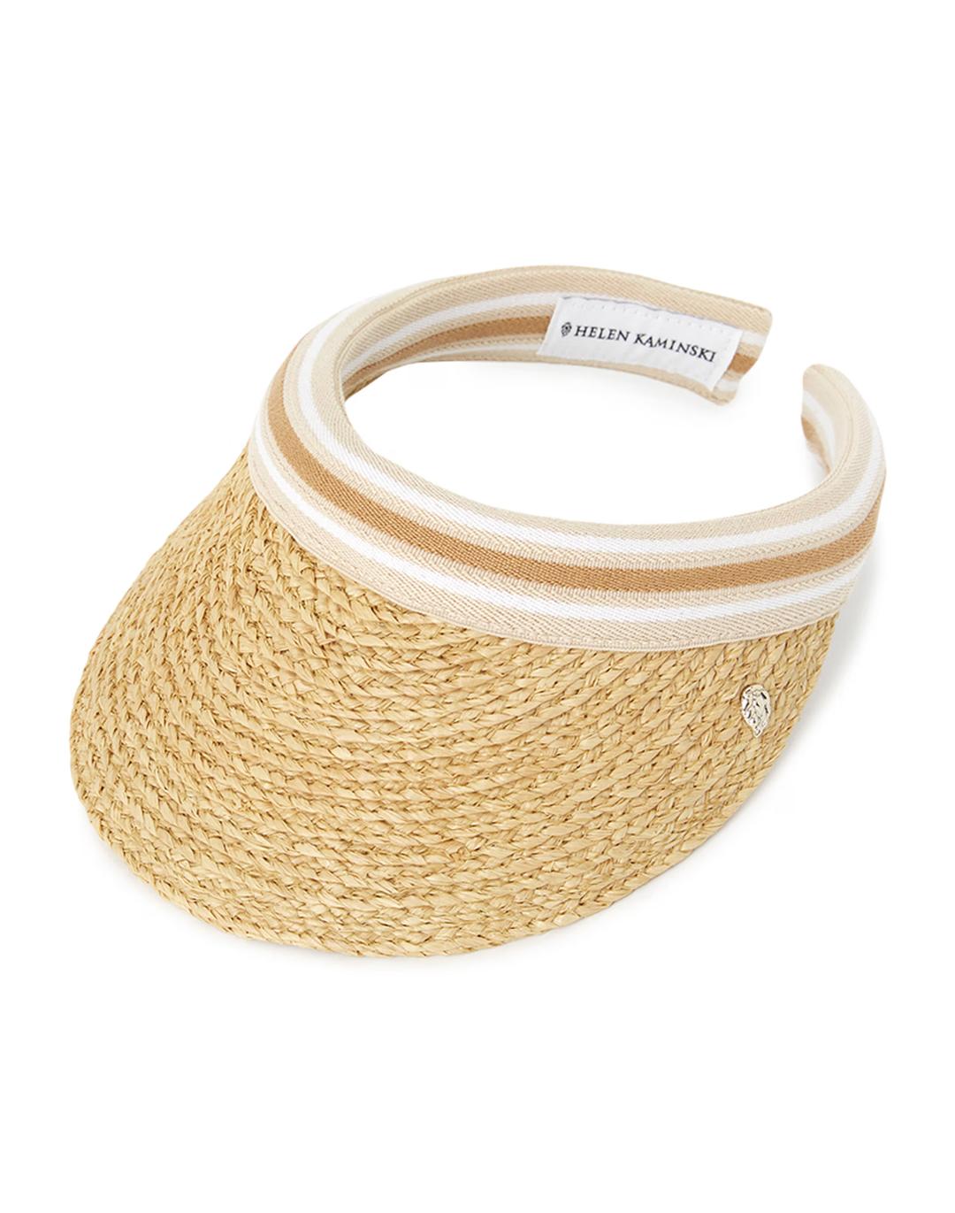 헬렌카민스키 마리나 여성 바이저 HAT50318 NATURAL NOUGAT STRIPE