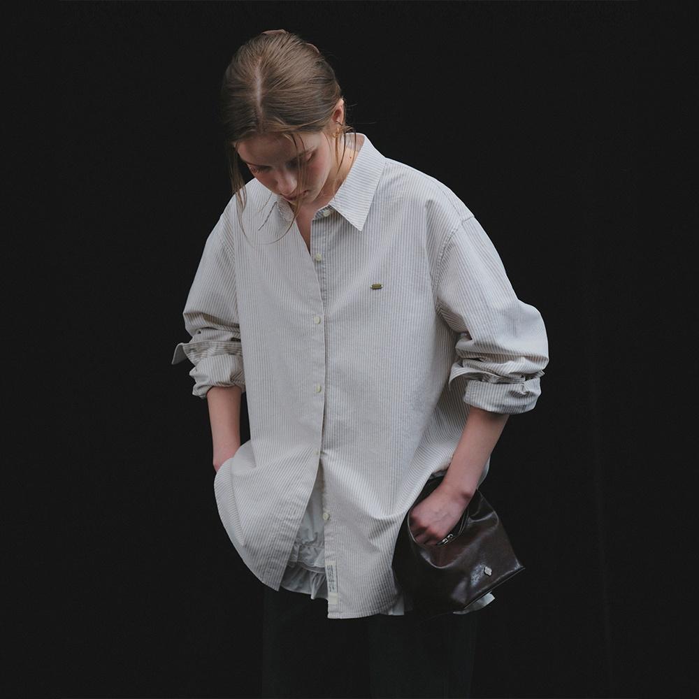 [29CM 단독]클래식 세미 오버 옥스포드 셔츠_Gray ST