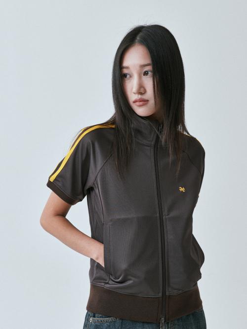예예(YEYE)  EE Logo Track Zip-Up S/S - Brown - 사이즈 & 후기 | 무신사