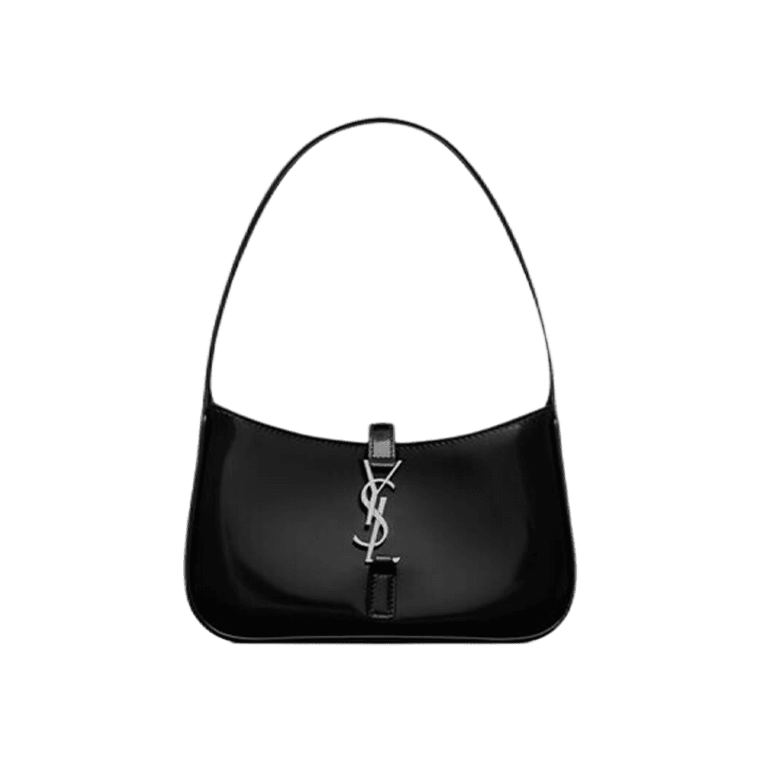 Saint Laurent Le 5 À 7 Mini In Brushed Leather Black