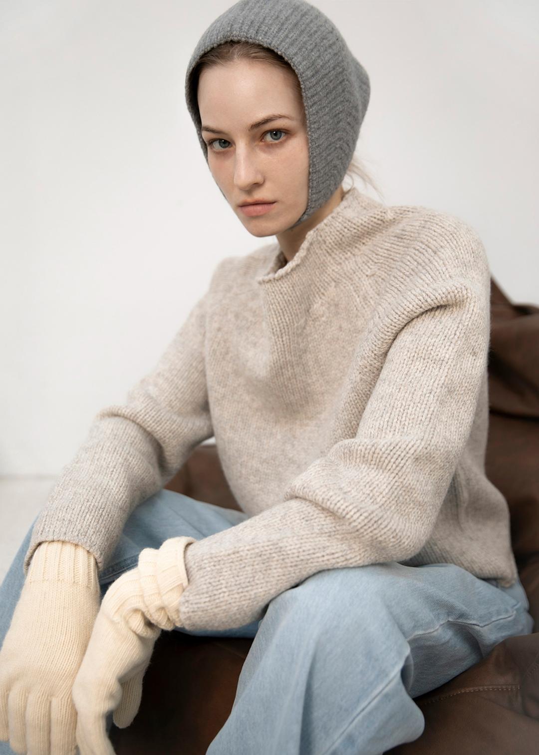 Half neck knit (웜멜란지)