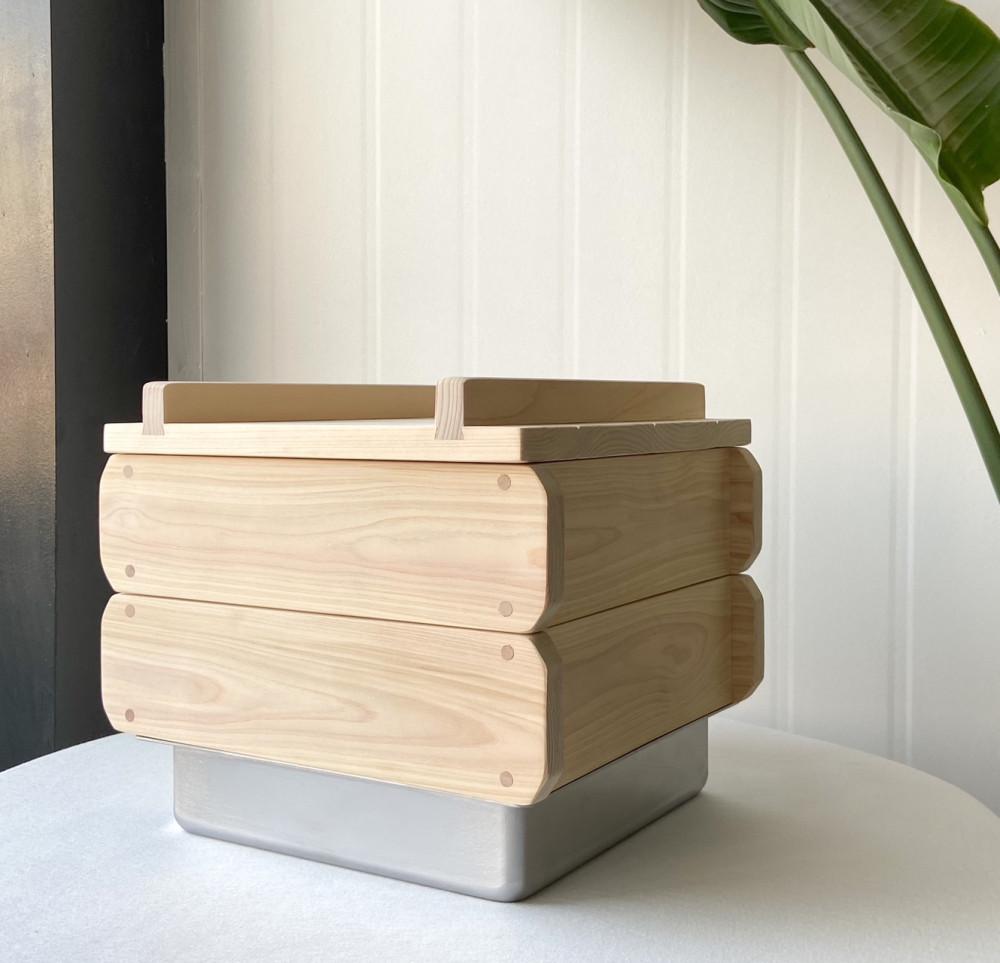 올림공방 편백나무 찜기 2단 풀세트 국내제작