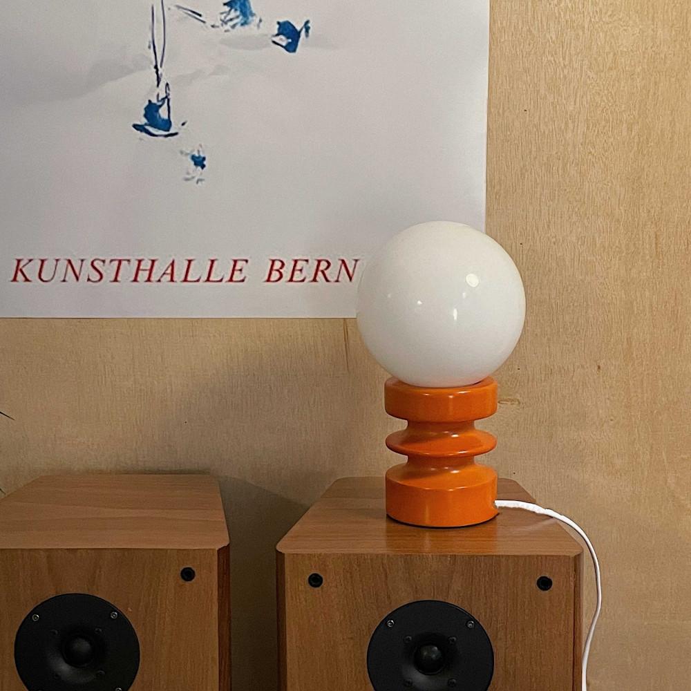 오렌지 포인트 램프 스탠드 조명 인테리어 무드등 귀여운 화장대 테이블 탁상 조명 감성