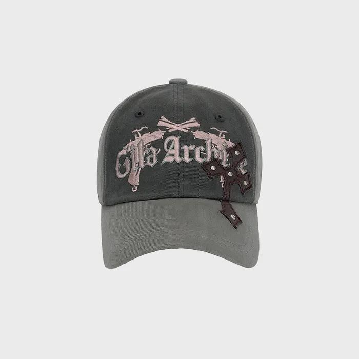 CROSS PATCHED PISTOL BALLCAP_GY