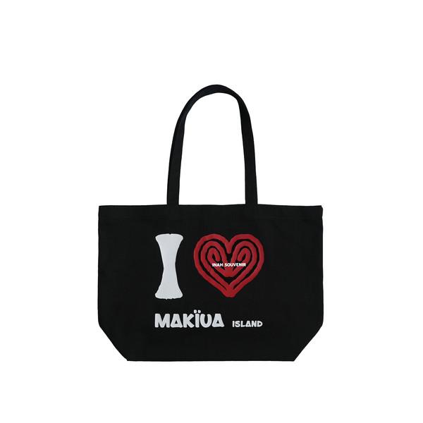 I Love Makiua Tote Bag [Black]