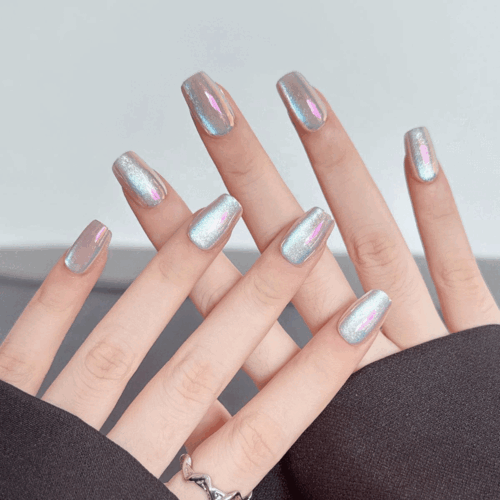 인어 진주 빛 네일팁