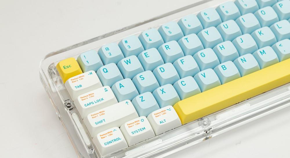 얕은 하늘 꿈 XDA PBT 키캡 한성 레오폴드 필코 키보드
