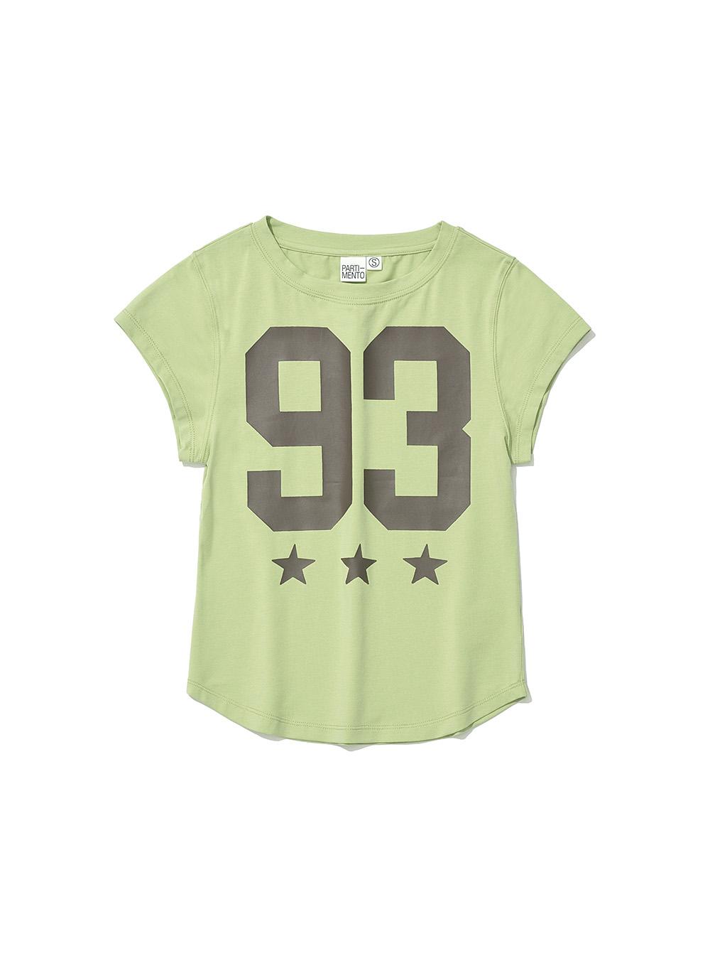 [WOMEN] 93 CIAO PRINTED SHORT SLEEVE TEE_LIGHT GREEN