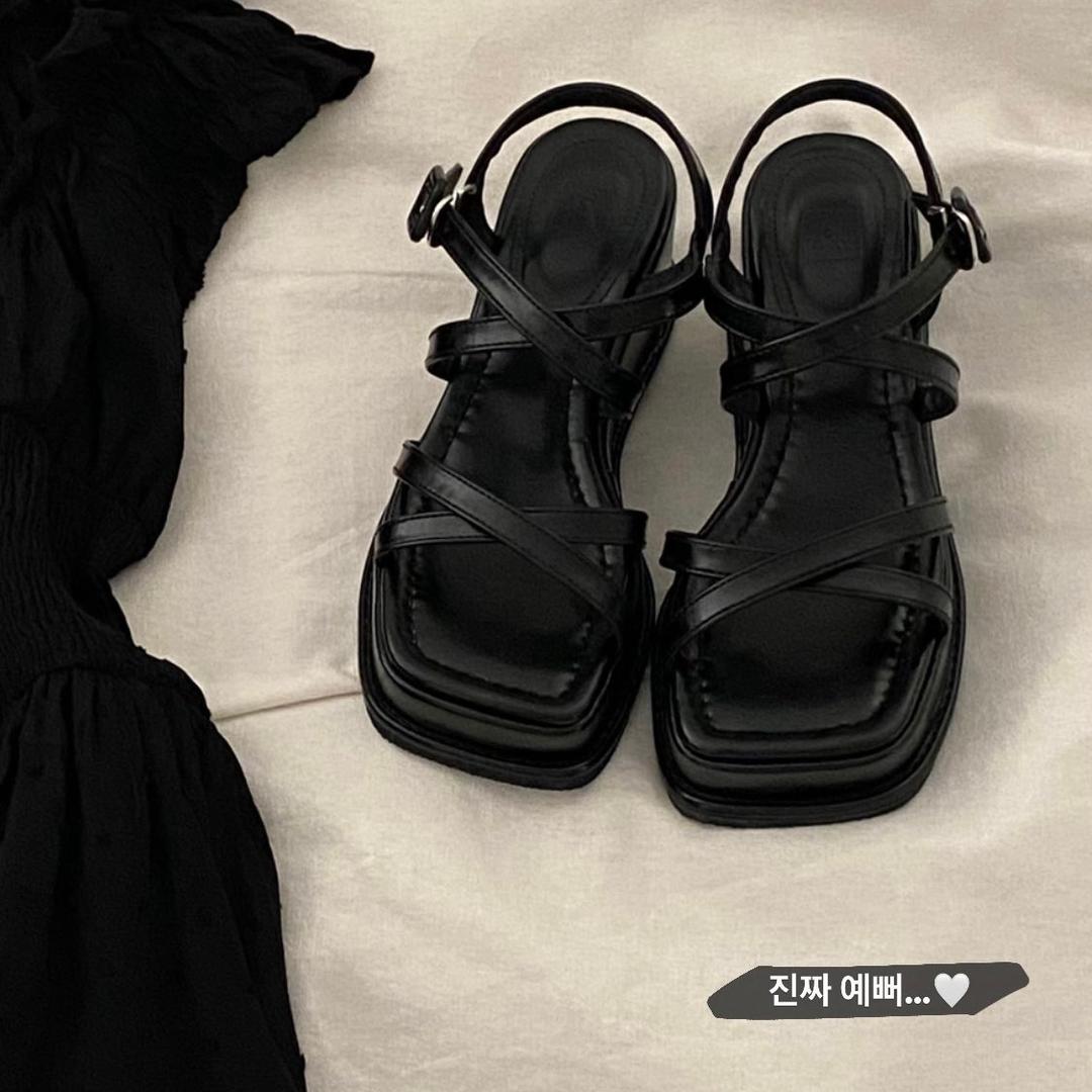크림치즈마켓 넘사벽 웨지 플랫폼 샌들 - shoes