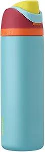Owala FreeSip 빨대 포함 단열 스테인리스 스틸 물병, BPA 프리 스포츠 물병, 여행에 적합, 680.4g(24온스), 여름의 달콤함