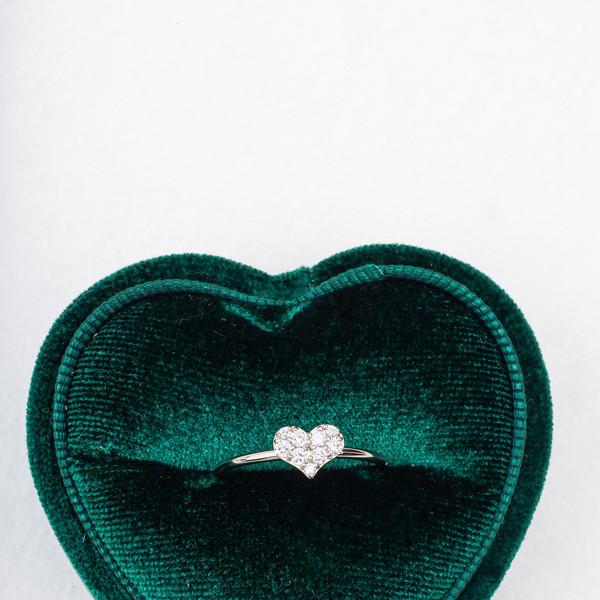 스키니 하트 링