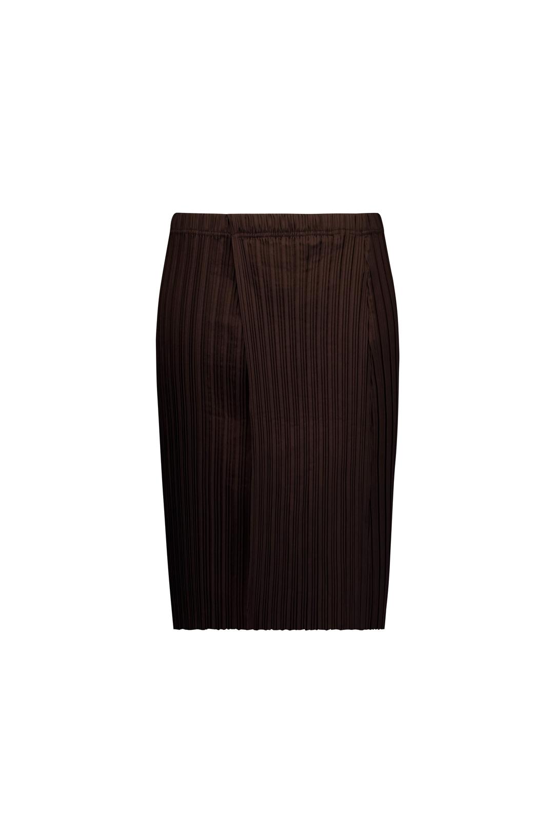 AIRY MIDI SKIRT (BROWN)