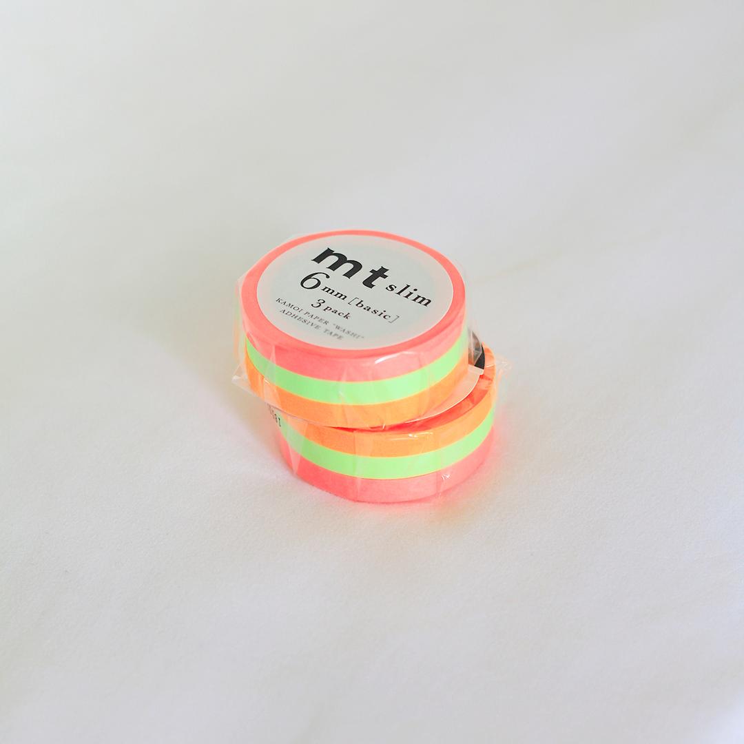 [M Pick] Masking tape - slim neon