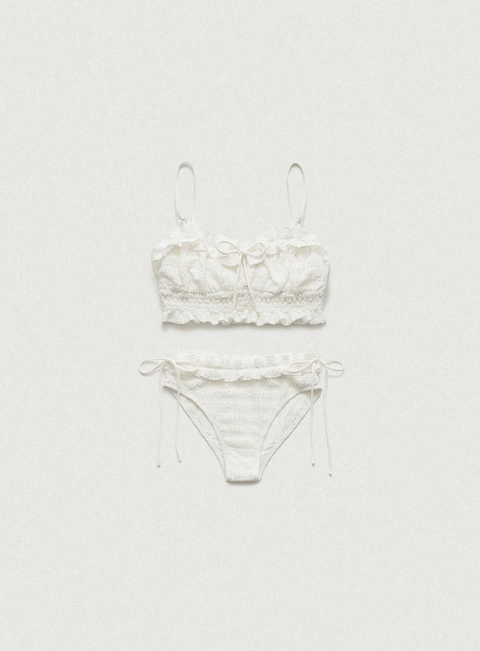 Breeze Ruffle Bikini_White