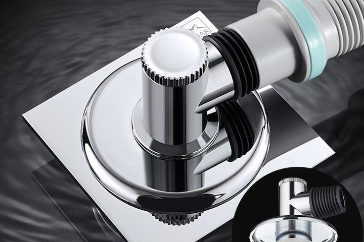 샤크 세탁기배수구트랩 2구연결 베란다 싱크대 세탁실 하수구 냄새트랩