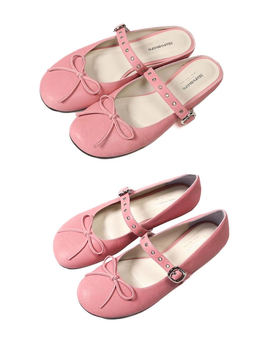 MOROMORO2 Casual Pink Ballet Shoes (2type)