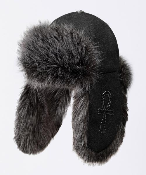 Wool Trooper Hat Charcoal