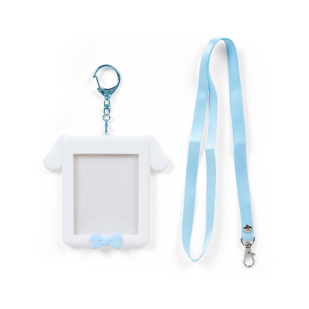 일본 산리오 엔조이 아이돌 시리즈 실리콘 프레임 포토 카드 홀더, 포카 키링 - 시나모롤