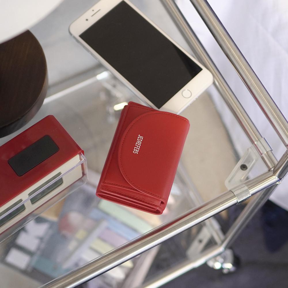 Halfmoon mini wallet 하프문 미니지갑 레드