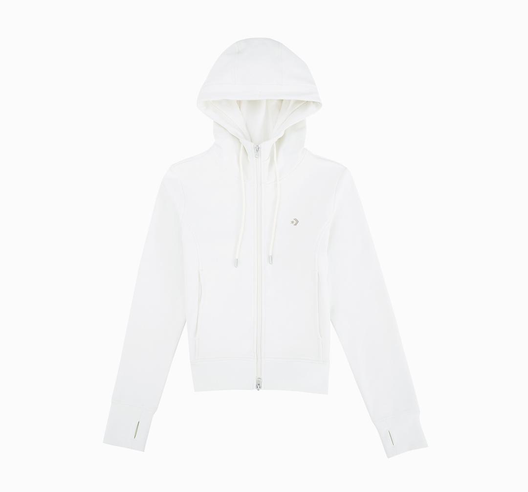 프렌치 테리 슬림 풀-집 플리스 에그렛