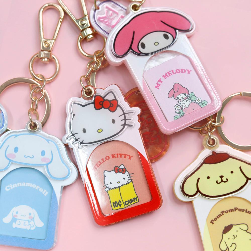 산리오X미니소 자개 포토홀더키링 / 증명사진 증사키링 최애사진수납