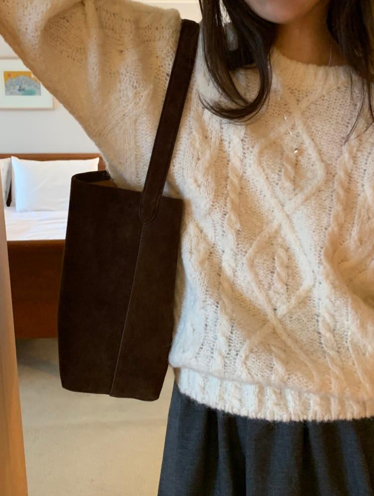 (쿠폰,무배) 미엘 온드 알파카 니트 [3color]