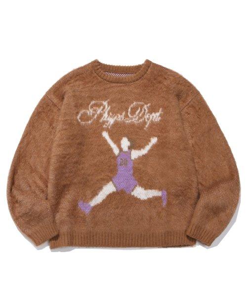 PHYPS® MOHAIR MARATHONER KNIT BROWN