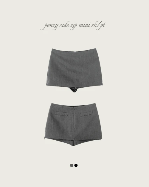 [ 데일리템 ] 펜지 사이드 zip 미니 SK / PT