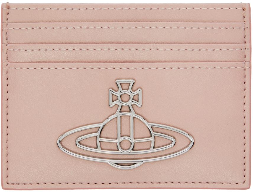 Pink Pearlised Card Holder
