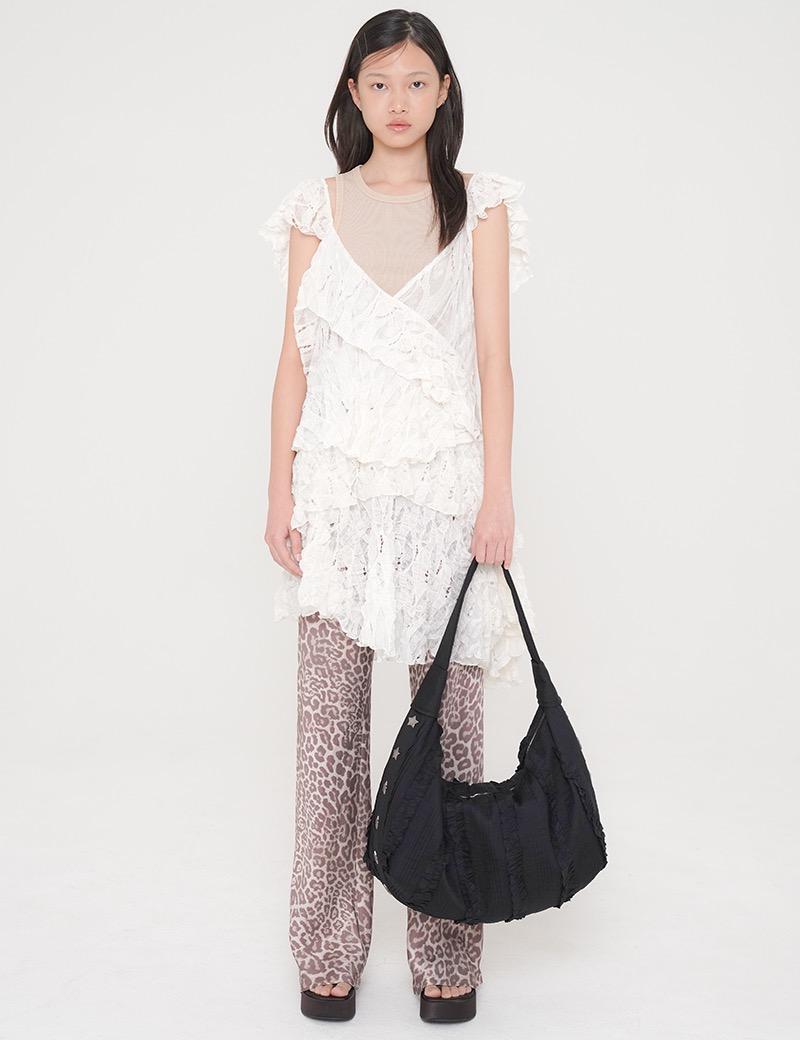Poem Bag_Frill Black