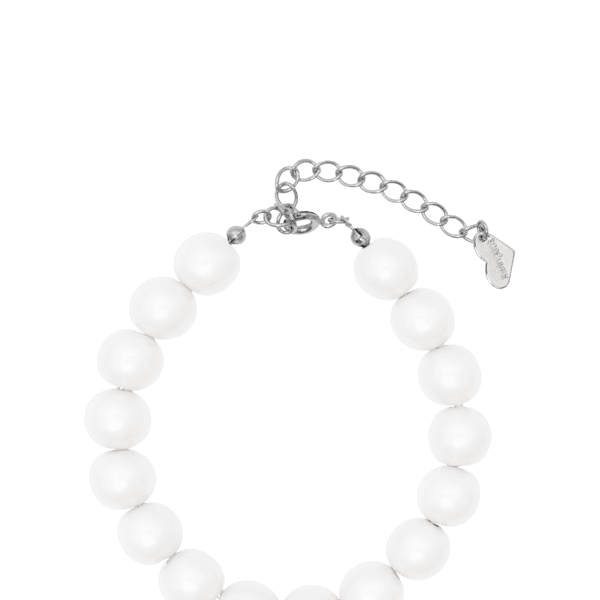 Round Pearl Beads Bracelet (White)