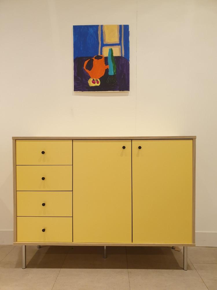 오노홈 멀티수납장 화이트 옐로우 S / L