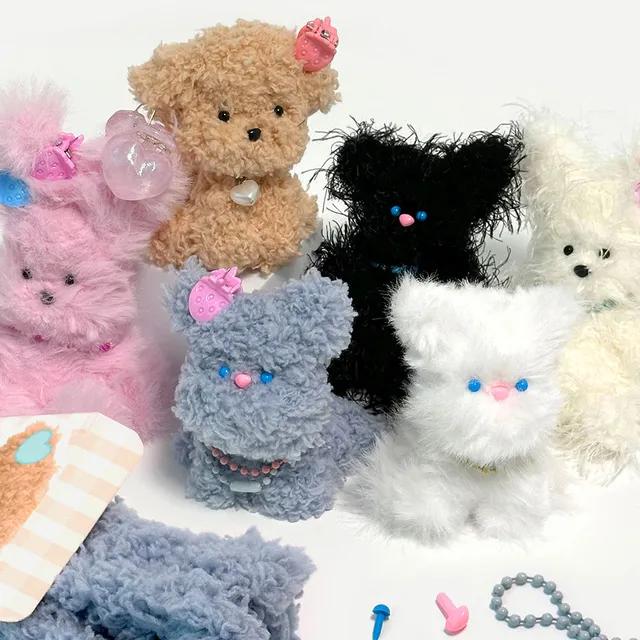 [6개세트] 나만의 모루 인형 키링 만들기 재료 키트 6종1세트