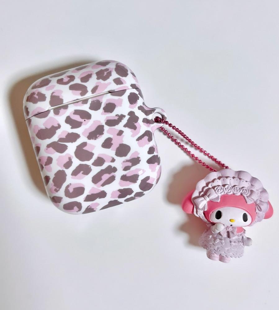 핑크 브라운 레오파드 에어팟 케이스