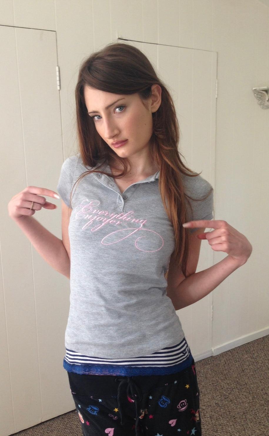 Everything Enjoyer Polo - Pink / L