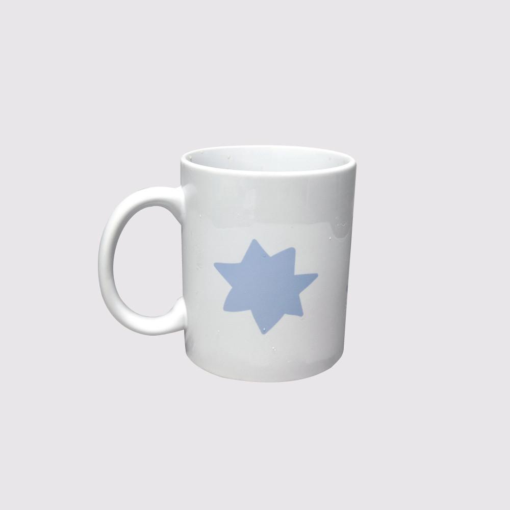 point illust mug 포인트 일러스트 머그컵 (sky-blue)