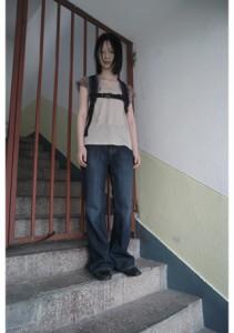 에프터먼데이 deep washing boots-cut jean